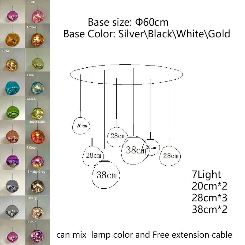 Nordic Lava Acrylic Pendant Light - Decorbites