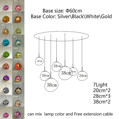 Nordic Lava Acrylic Pendant Light - Decorbites