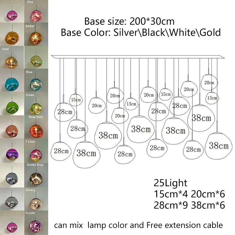 Nordic Lava Acrylic Pendant Light - Decorbites