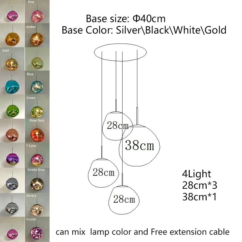 Nordic Lava Acrylic Pendant Light - Decorbites