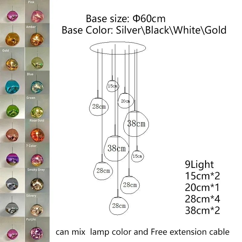 Nordic Lava Acrylic Pendant Light - Decorbites