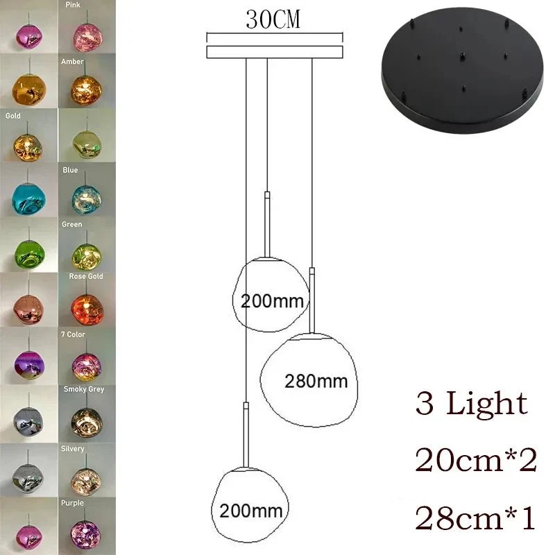 Nordic Lava Acrylic Pendant Light - Decorbites