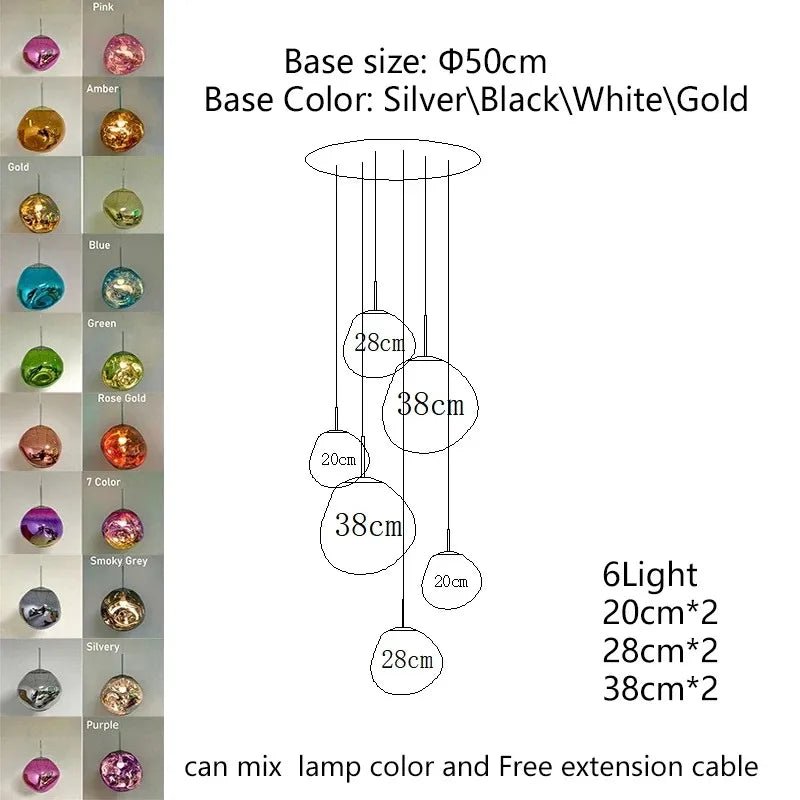 Nordic Lava Acrylic Pendant Light - Decorbites