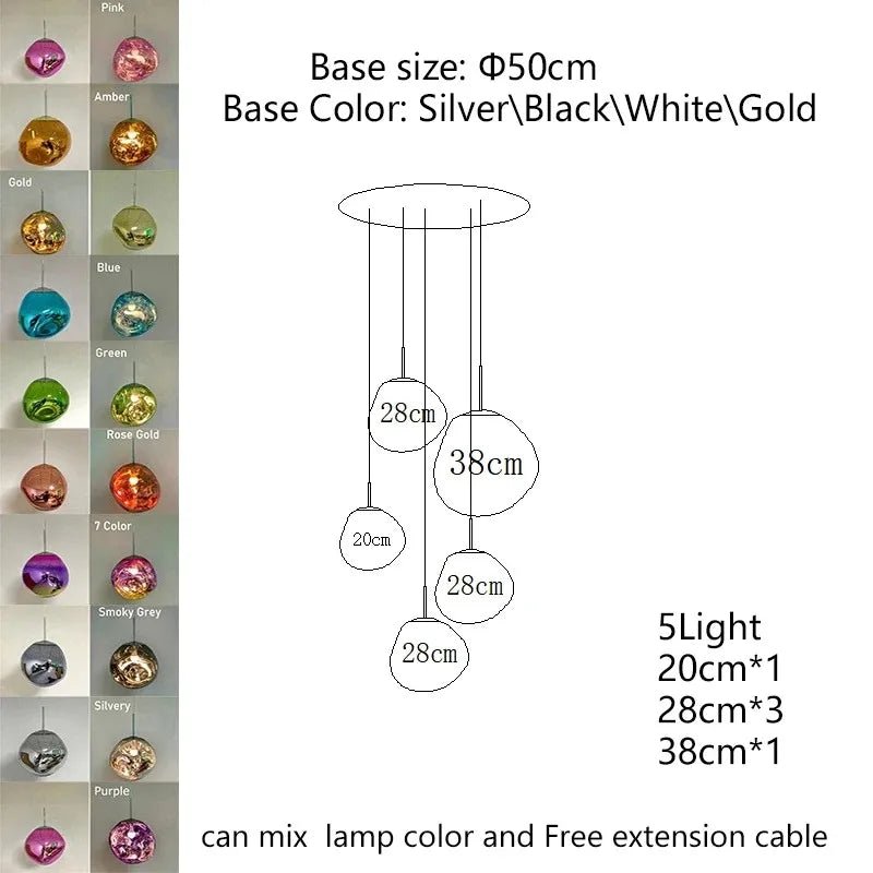 Nordic Lava Acrylic Pendant Light - Decorbites