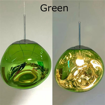 Nordic Lava Pendant Light in Plated PVC Finish - Decorbites