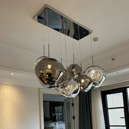 Nordic Lava Pendant Light in Plated PVC Finish - Decorbites