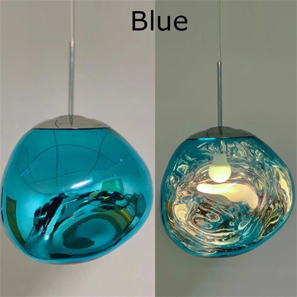 Nordic Lava Pendant Light in Plated PVC Finish - Decorbites
