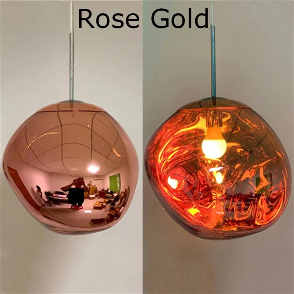 Nordic Lava Pendant Light in Plated PVC Finish - Decorbites