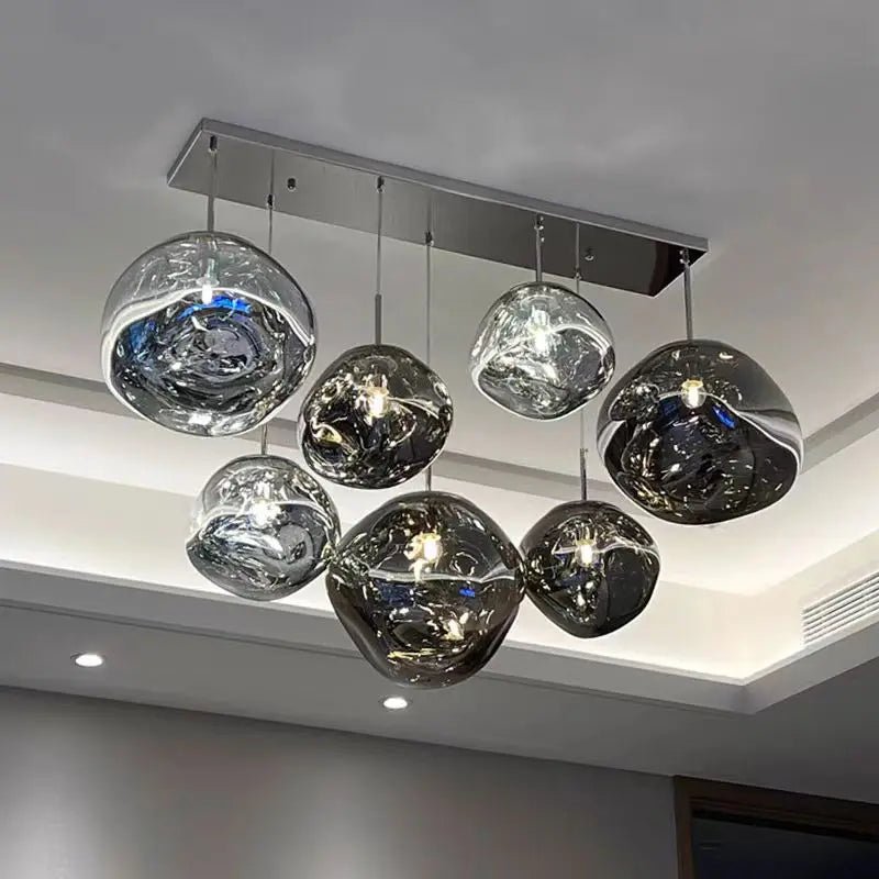Nordic Lava Pendant Light in Plated PVC Finish - Decorbites