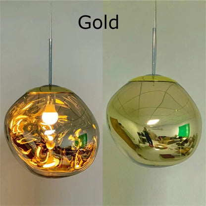 Nordic Lava Pendant Light in Plated PVC Finish - Decorbites