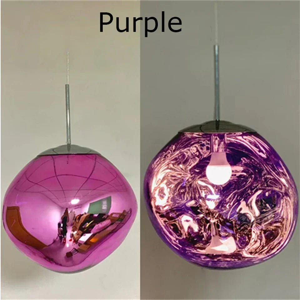 Nordic Lava Pendant Light in Plated PVC Finish - Decorbites