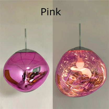 Nordic Lava Pendant Light in Plated PVC Finish - Decorbites
