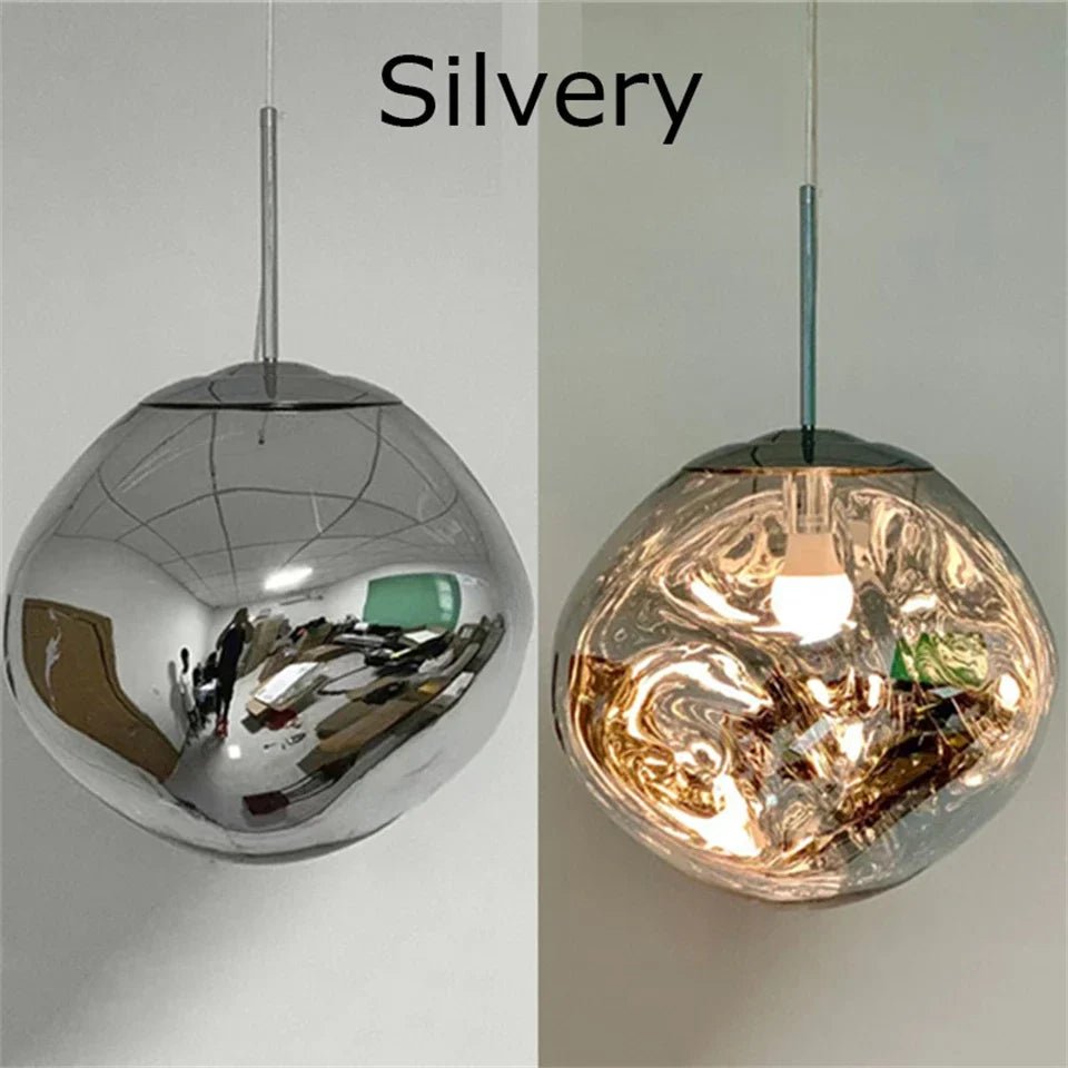Nordic Lava Pendant Light in Plated PVC Finish - Decorbites