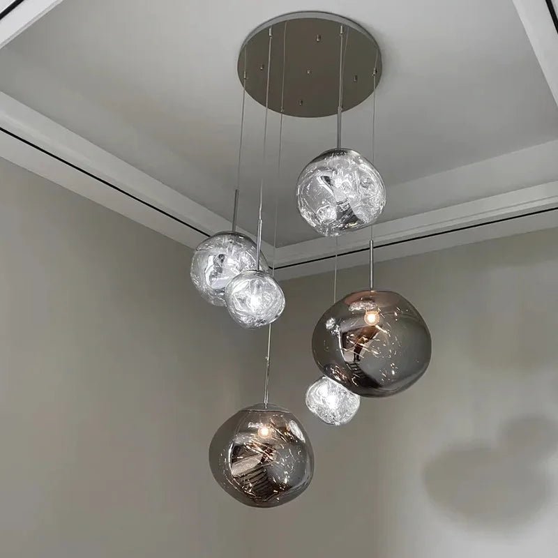 Nordic Lava Pendant Light in Plated PVC Finish - Decorbites