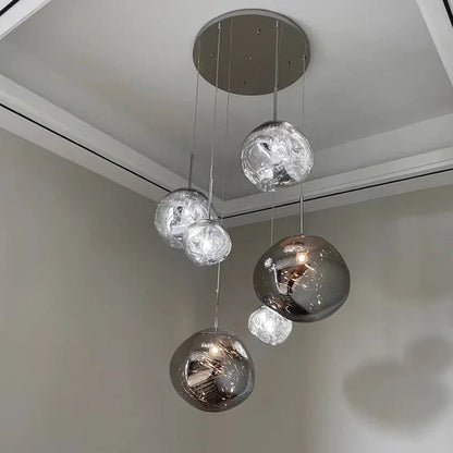 Nordic Lava Pendant Light in Plated PVC Finish - Decorbites