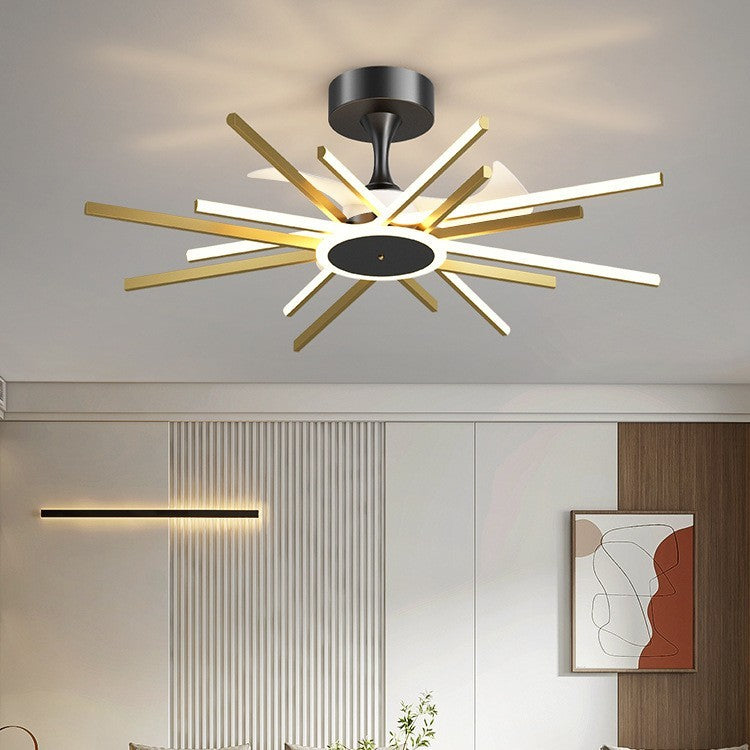 Iron Nordic Fan Lamp