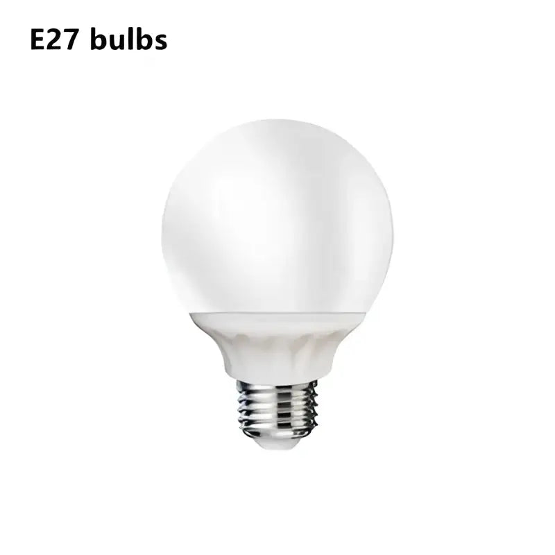 A frosted white e27 bulb with metallic screw base for nordic lime green fabric ceiling light in bedroom ceiling light