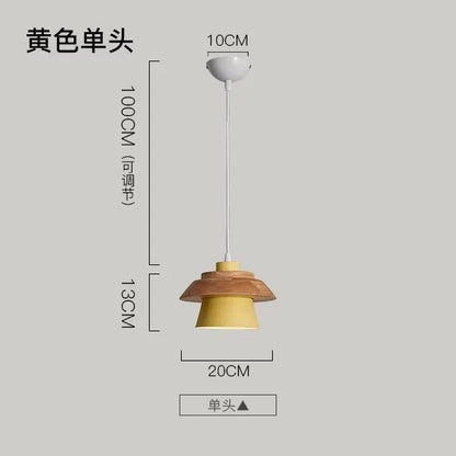 Nordic Macaron Wood Pendant Light - Decorbites