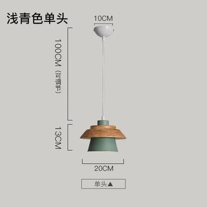 Nordic Macaron Wood Pendant Light - Decorbites