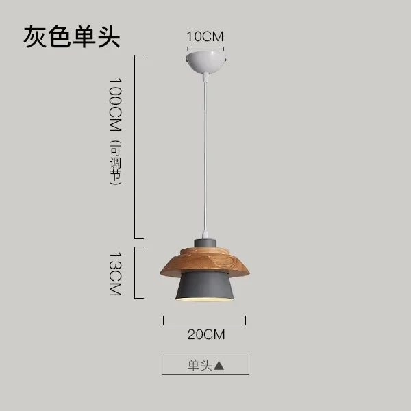 Nordic Macaron Wood Pendant Light - Decorbites