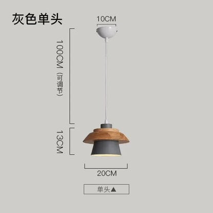 Nordic Macaron Wood Pendant Light - Decorbites