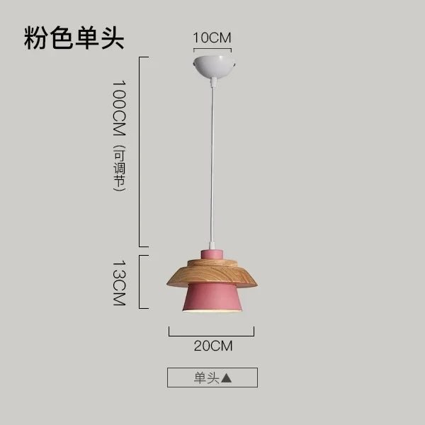 Nordic Macaron Wood Pendant Light - Decorbites