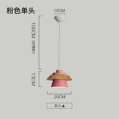 Nordic Macaron Wood Pendant Light - Decorbites