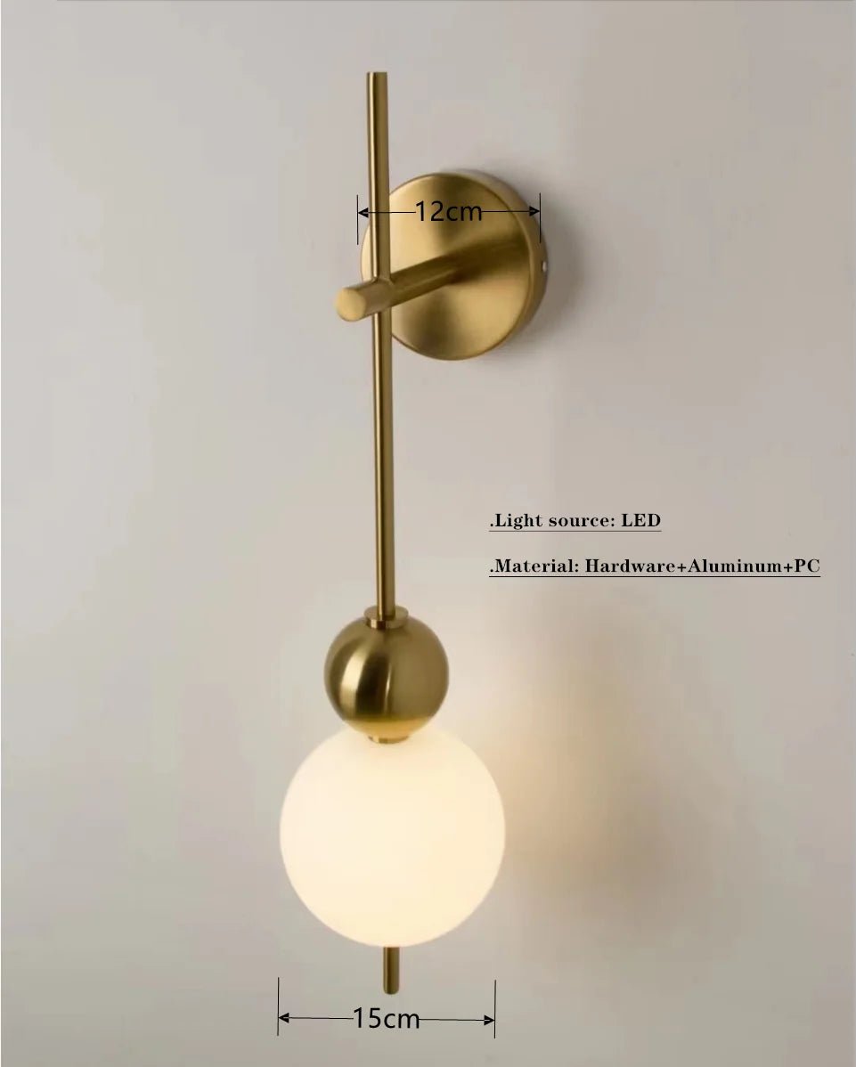 Nordic Magic Bean Round Gold Pendant Light - Decorbites