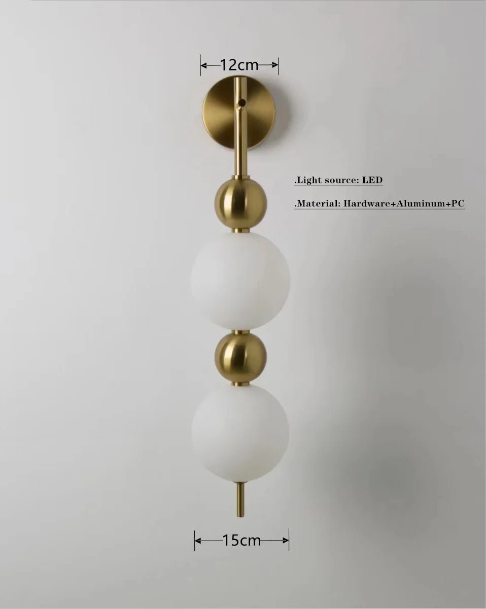 Nordic Magic Bean Round Gold Pendant Light - Decorbites