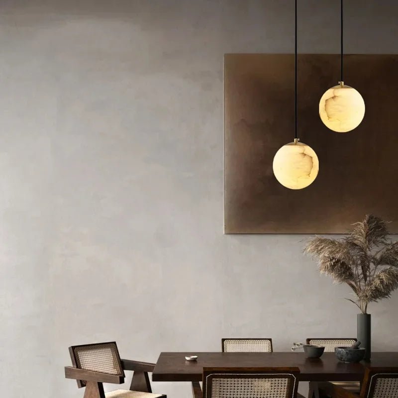 Nordic Marble Bedside Pendant Light - Decorbites