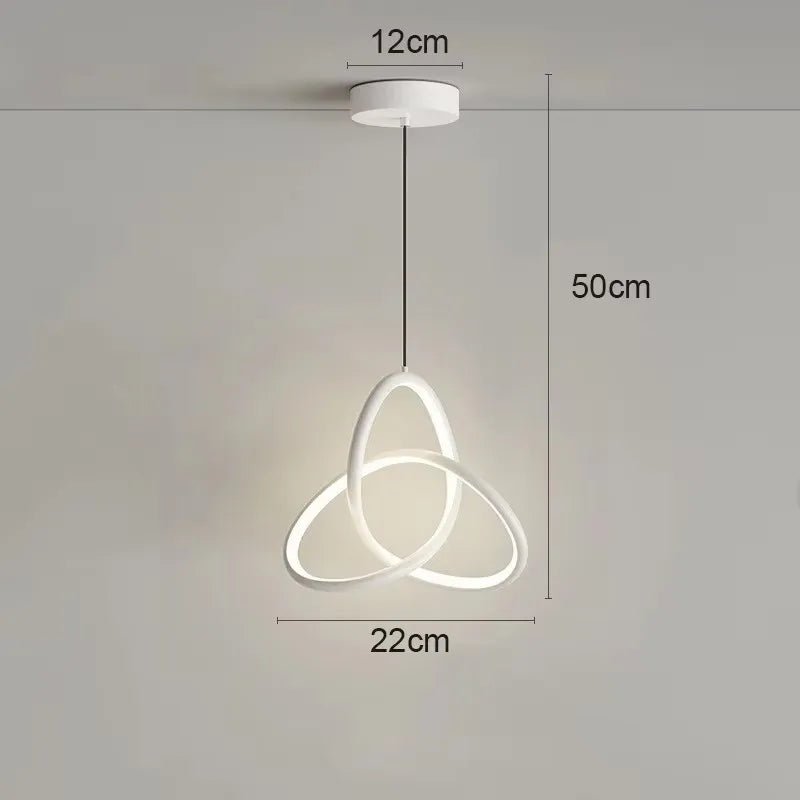 Nordic Metal LED Pendant Light in Black or Gold - Decorbites