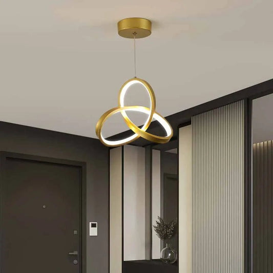 Nordic Metal LED Pendant Light in Black or Gold - Decorbites