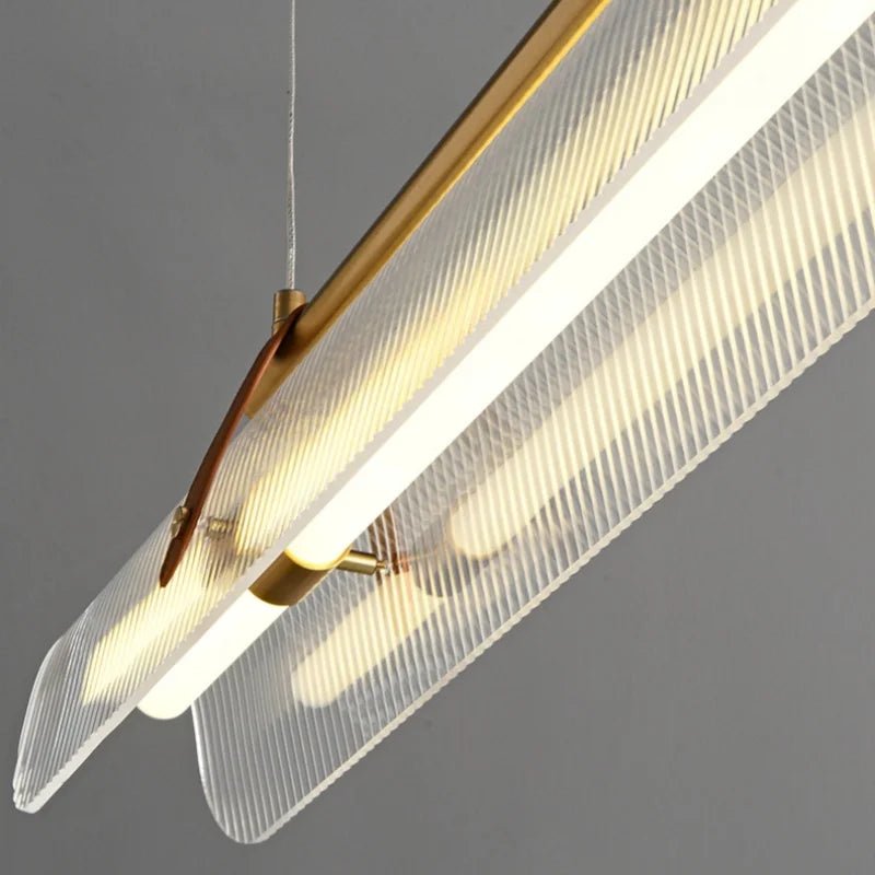 Nordic Minimalist Acrylic Strip Pendant Light - Decorbites