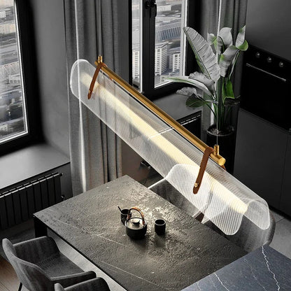 Nordic Minimalist Acrylic Strip Pendant Light - Decorbites