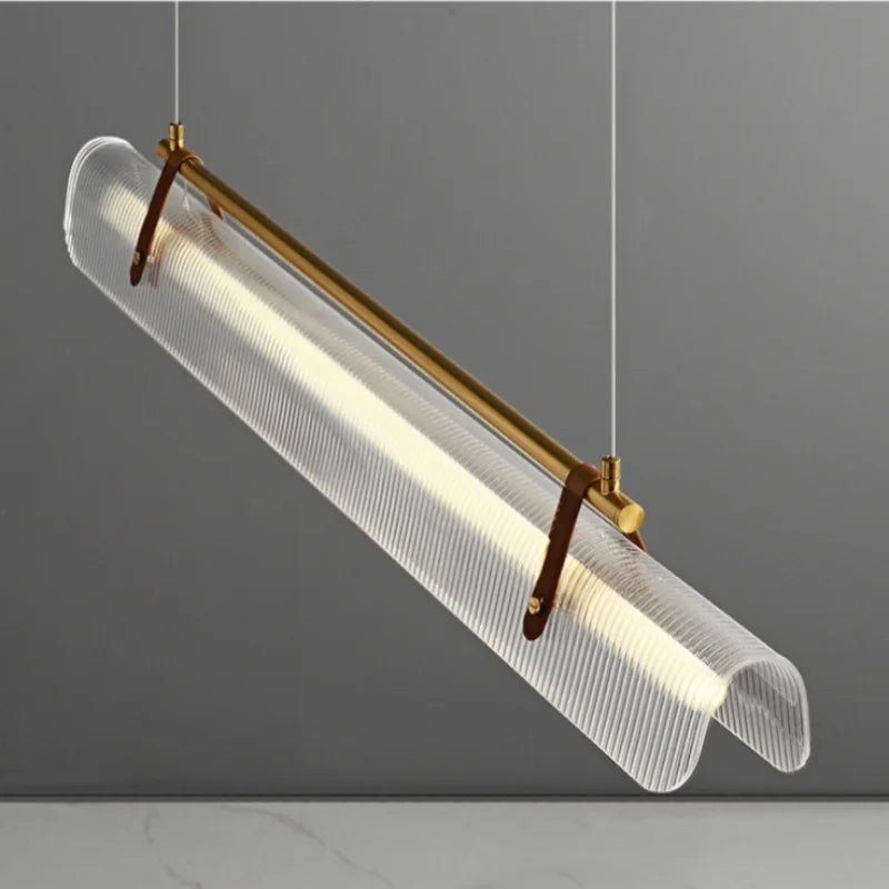 Nordic Minimalist Acrylic Strip Pendant Light - Decorbites