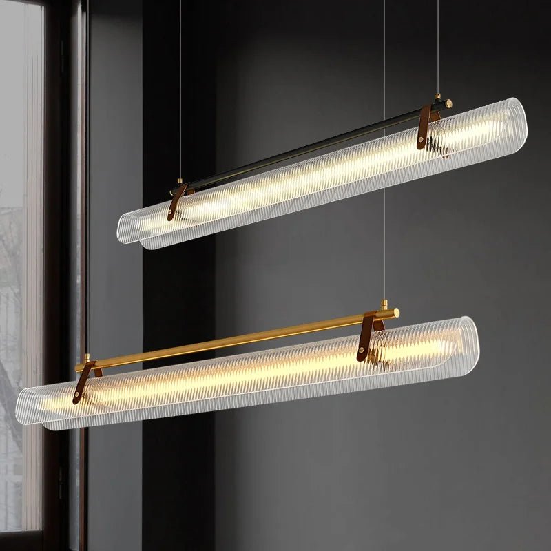 Nordic Minimalist Acrylic Strip Pendant Light - Decorbites