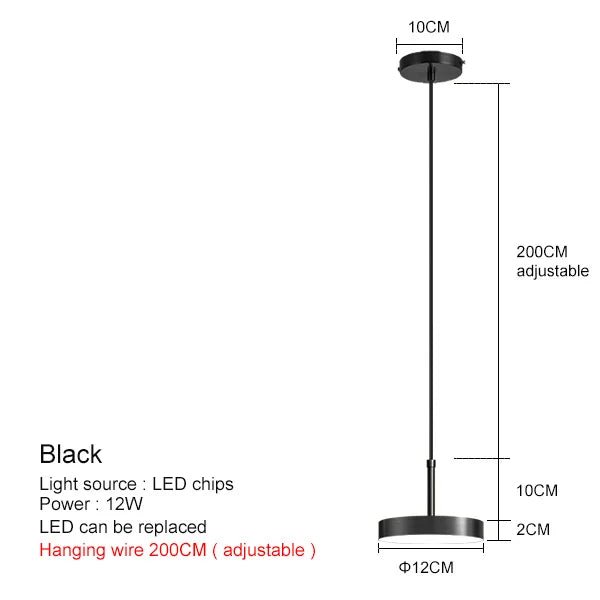 Nordic Minimalist Black Brass Pendant Light - Decorbites