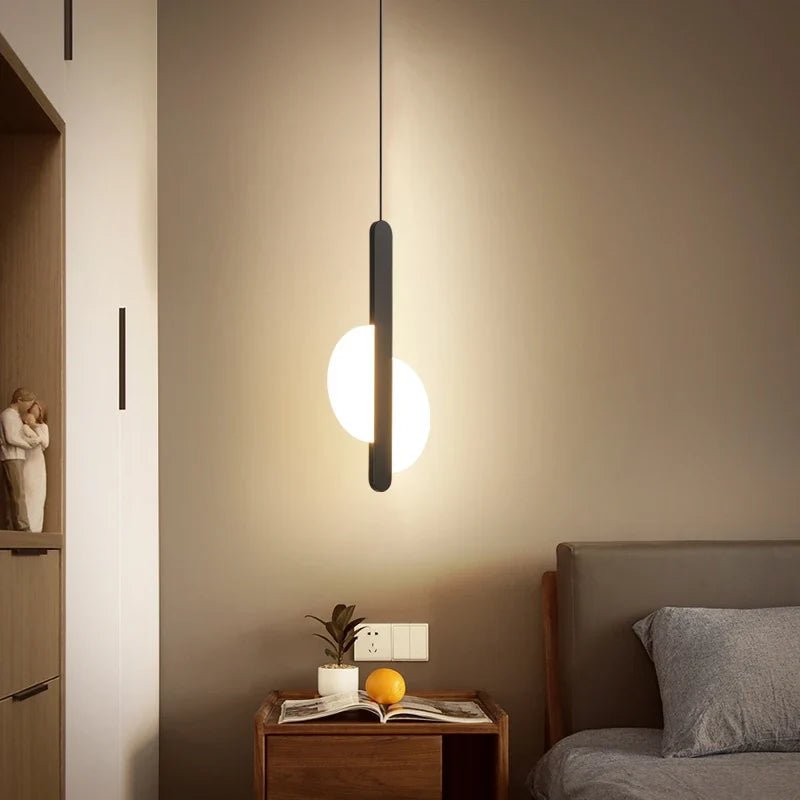 Nordic Minimalist Metal Bedside Pendant Light - Decorbites