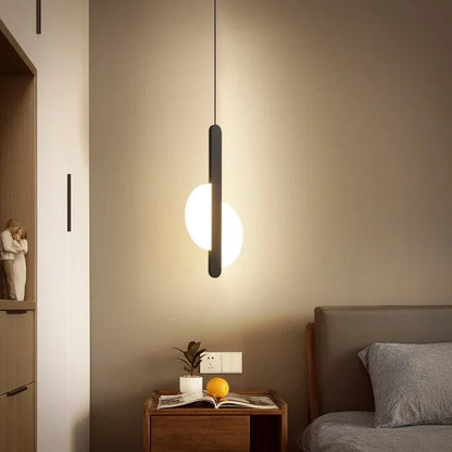 Nordic Minimalist Metal Bedside Pendant Light - Decorbites