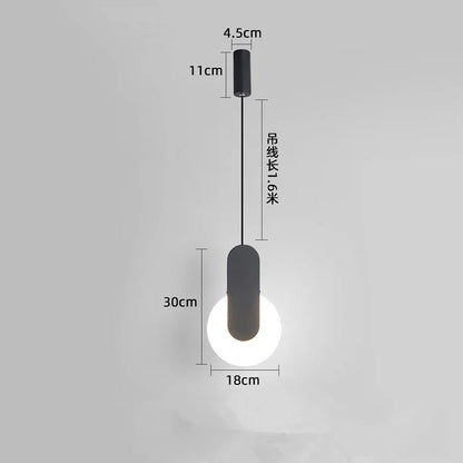 Nordic Minimalist Metal Bedside Pendant Light - Decorbites
