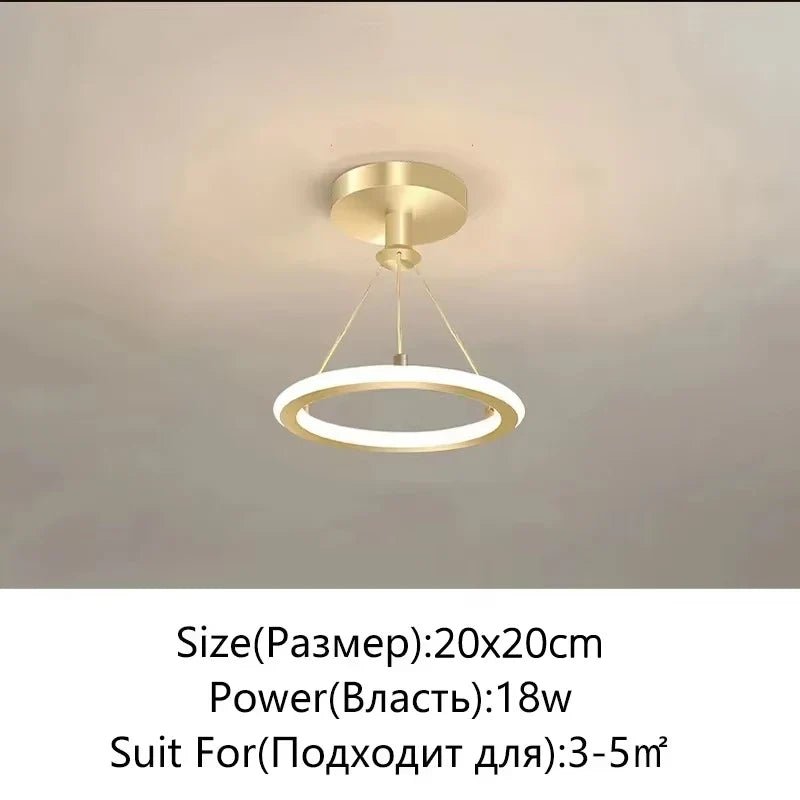 Nordic Minimalist Metal Pendant Light Chandelier - Decorbites