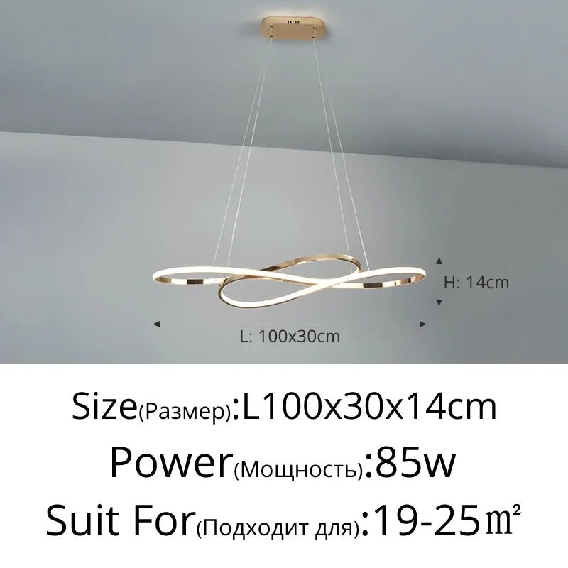 Nordic Minimalist Metal Pendant Light Chandelier - Decorbites