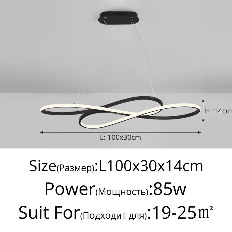Nordic Minimalist Metal Pendant Light Chandelier - Decorbites