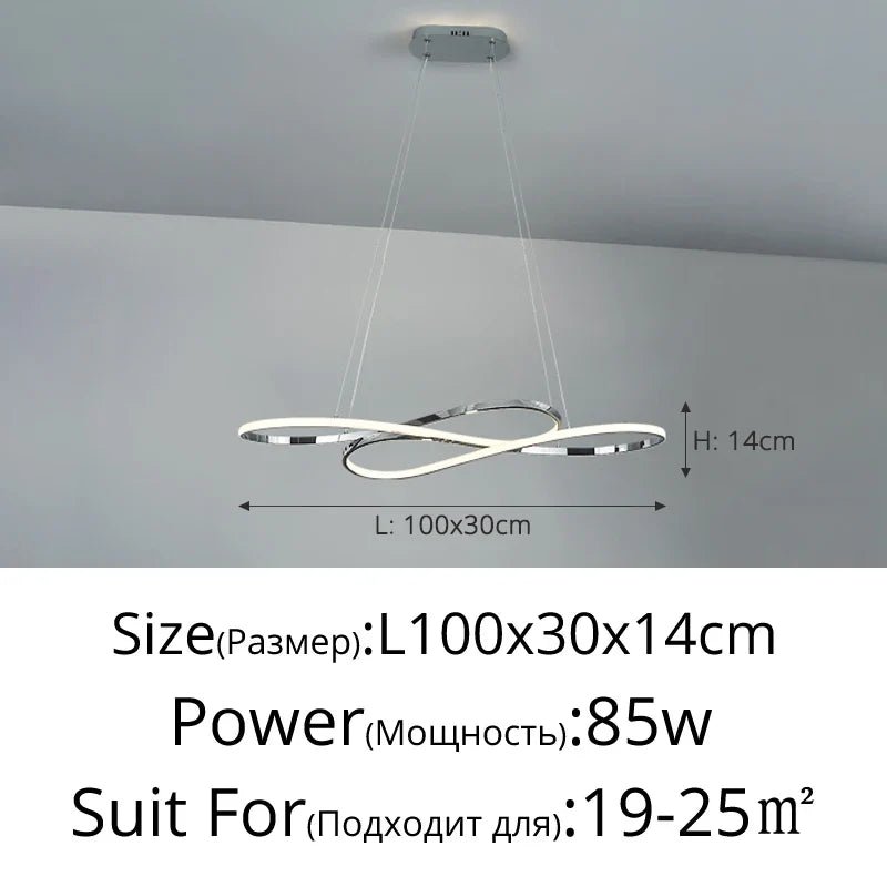 Nordic Minimalist Metal Pendant Light Chandelier - Decorbites