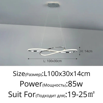 Nordic Minimalist Metal Pendant Light Chandelier - Decorbites
