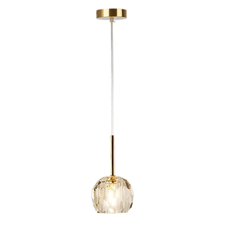 Nordic Modern Crystal Accent Pendant Light - Decorbites