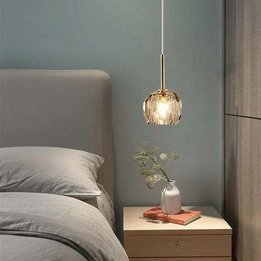 Nordic Modern Crystal Accent Pendant Light - Decorbites