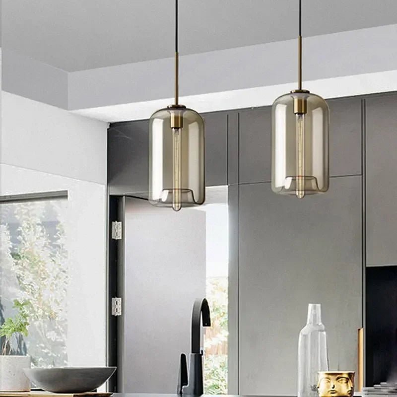 Nordic Multi-Head Glass Pendant Chandelier - Decorbites