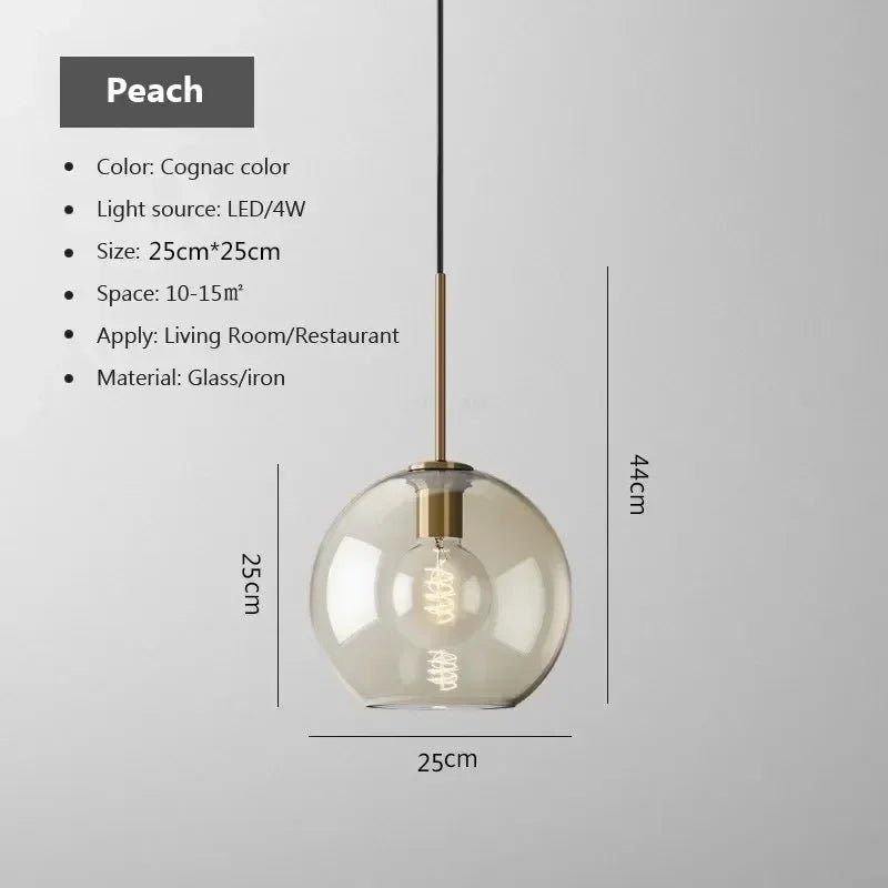 Nordic Multi-Head Glass Pendant Chandelier - Decorbites