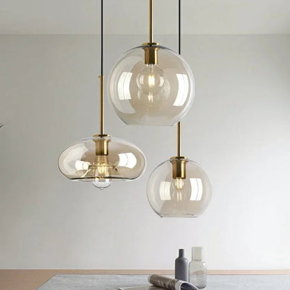 Nordic Multi-Head Glass Pendant Chandelier - Decorbites